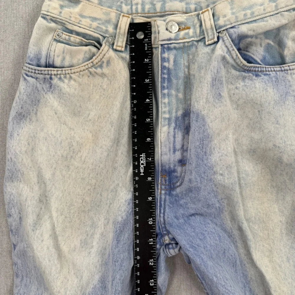 Jordache Basics Vintage 90s High Waisted Bleached Acid Wash Jeans USA‎ 7/8 29